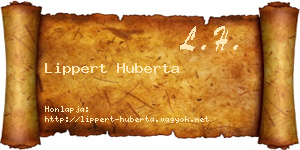 Lippert Huberta névjegykártya